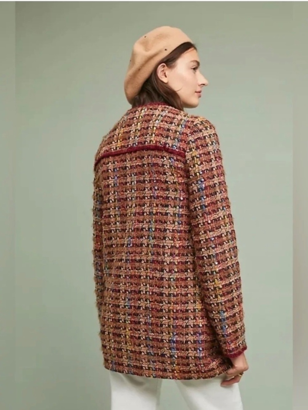 ANTHROPOLOGIE ETT:TWA • Harlequin Tweed Blazer Coat - Picture 4 of 9